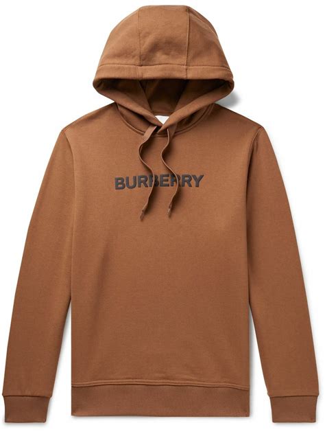 burberry logo print hoodie